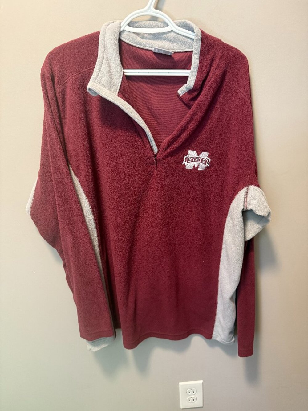 MS State Columbia Fleece Pullover - XL